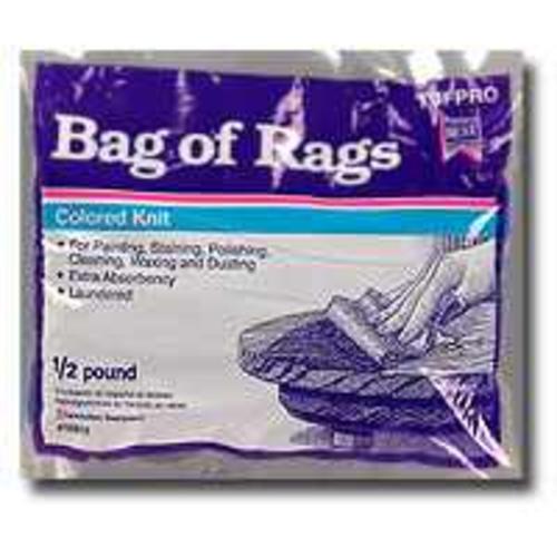 Trimaco 10801 Colored Bag Of Rags, 1/2 Lb