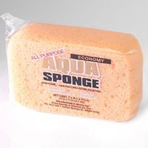 Aqua HO2 All-Purpose Polyether Sponge 7" X 4-1/2" X 2-3/8", Large