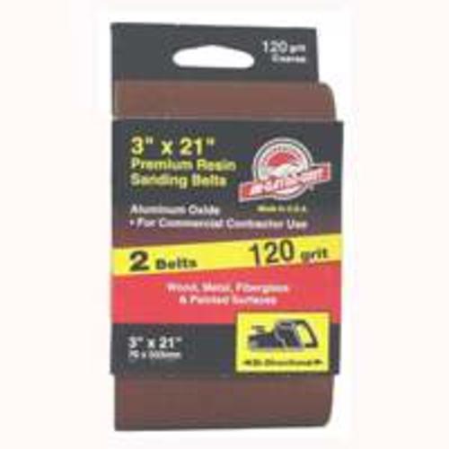 Ali-Gator-Grit 3145 Power Sanding Belts 3" x 21", Aluminum Oxide