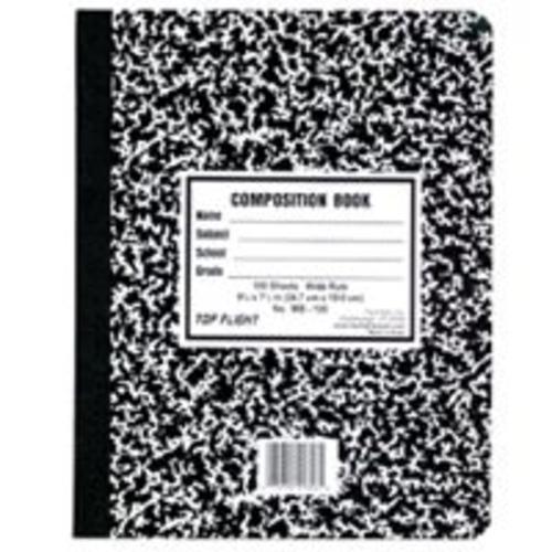 Top Flight MB100 Marbled Composition Book - Wide Rule