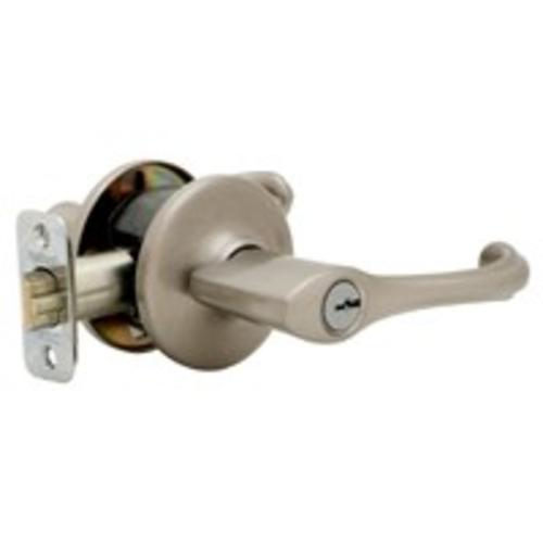 Kwikset 405DNL15ALRCS Dorian Entry Lever Locksets, Satin Nickel