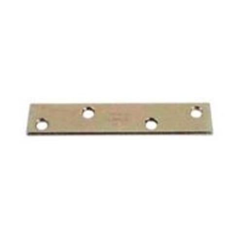 Stanley 80-2101 Mending Plate, 3", Satin Brass Tone