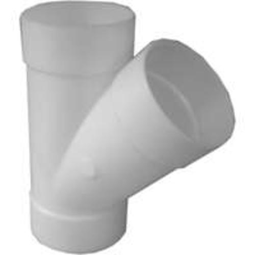 Genova S41040 Styrene Sewer & Drain 45Deg Hub Wye, 4"