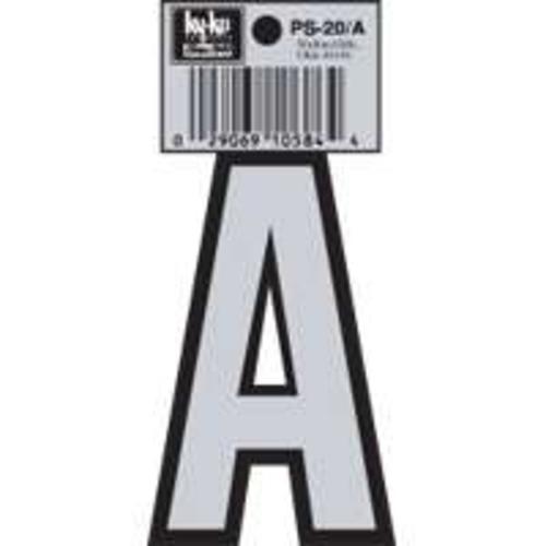 Hy-Ko PS-20/A Reflective Vinyl House Letter A, 3-1/4"