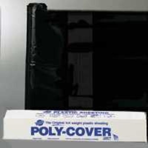 Lbm Poly 4X16-B Polyethylene Sheeting, 16" x 100', Black