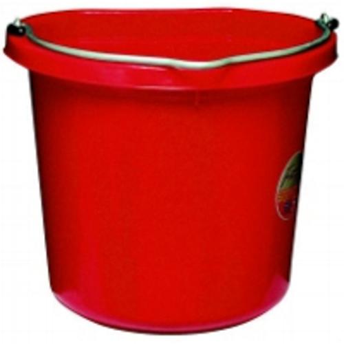 Fortex/Fortiflex FB-124 R Flat-Sided Red Bucket, 24 Quart