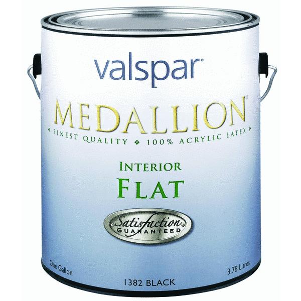 Valspar 027.0001408.007 Medallion Interior Flat Wall Latex Paint, 1 Gallon, Pastel Base