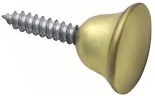 Stanley 803660 Cabinet Knobs, Brass Plated, 1/2"