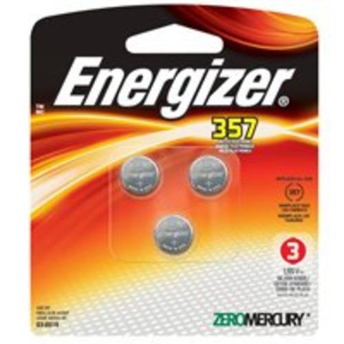 Energizer 357BPZ-3 Watch/Calculator Battery, Button Cell, No Mercury, 1.55 Volt