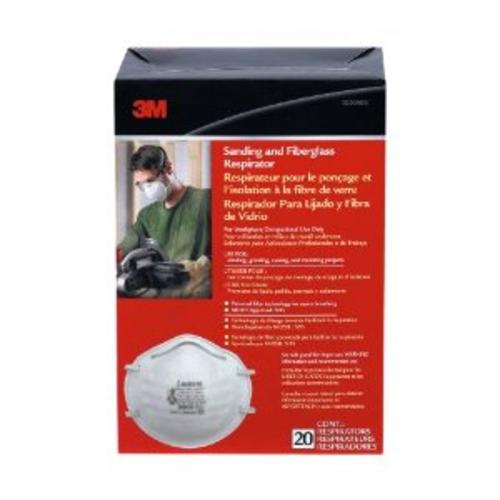 3M 8200HB1-C Sanding & Fiberglass Respirator, 20-Pack