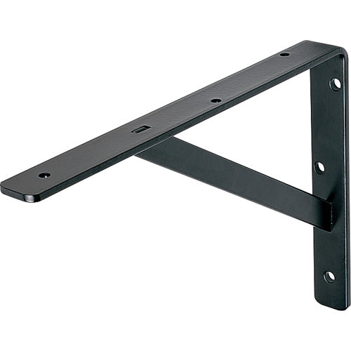 Knape & Vogt 208BLK300 Heavy Duty  Shelf Bracket, 12", Black