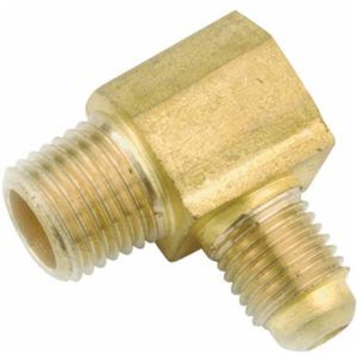 Anderson Metal 754049-1008 Brass Flare Fitting Elbow, 5/8"x1/2"