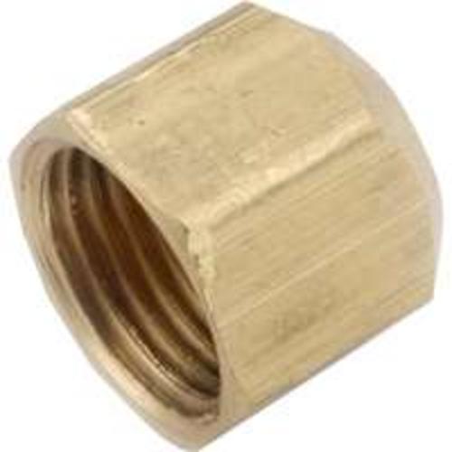 Anderson Metal 754040-08 Brass Flare Fitting Cap 1/2".