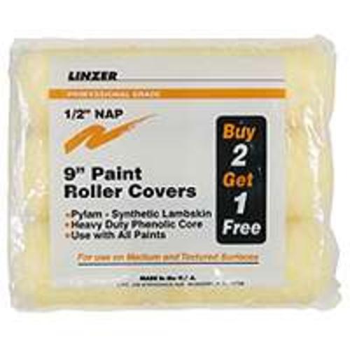 Linzer RS1443 Paint Roller Cover Set 9"