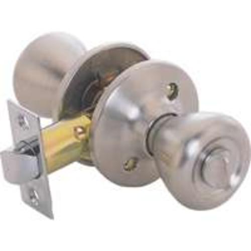 Toolbasix 5764SS-BK-3L Privacy Knob Lockset Stainless Steel