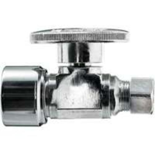 Plumb Pak 2070PCPOLF Quarter-Turn Straight Water Supply Line Valve, 5/8" x 1/2'