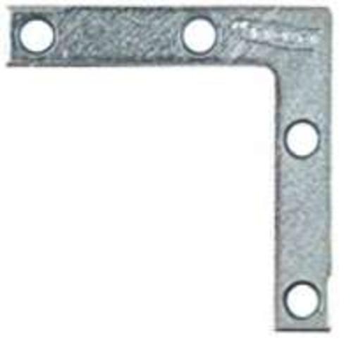 National Hardware 266486 Flat Corner Iron 2" x 3/8", Zinc Plated