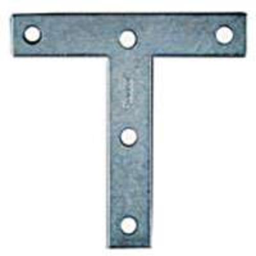 National Hardware N266-445 116 T- Plate, 4" x 4", Zinc Plated