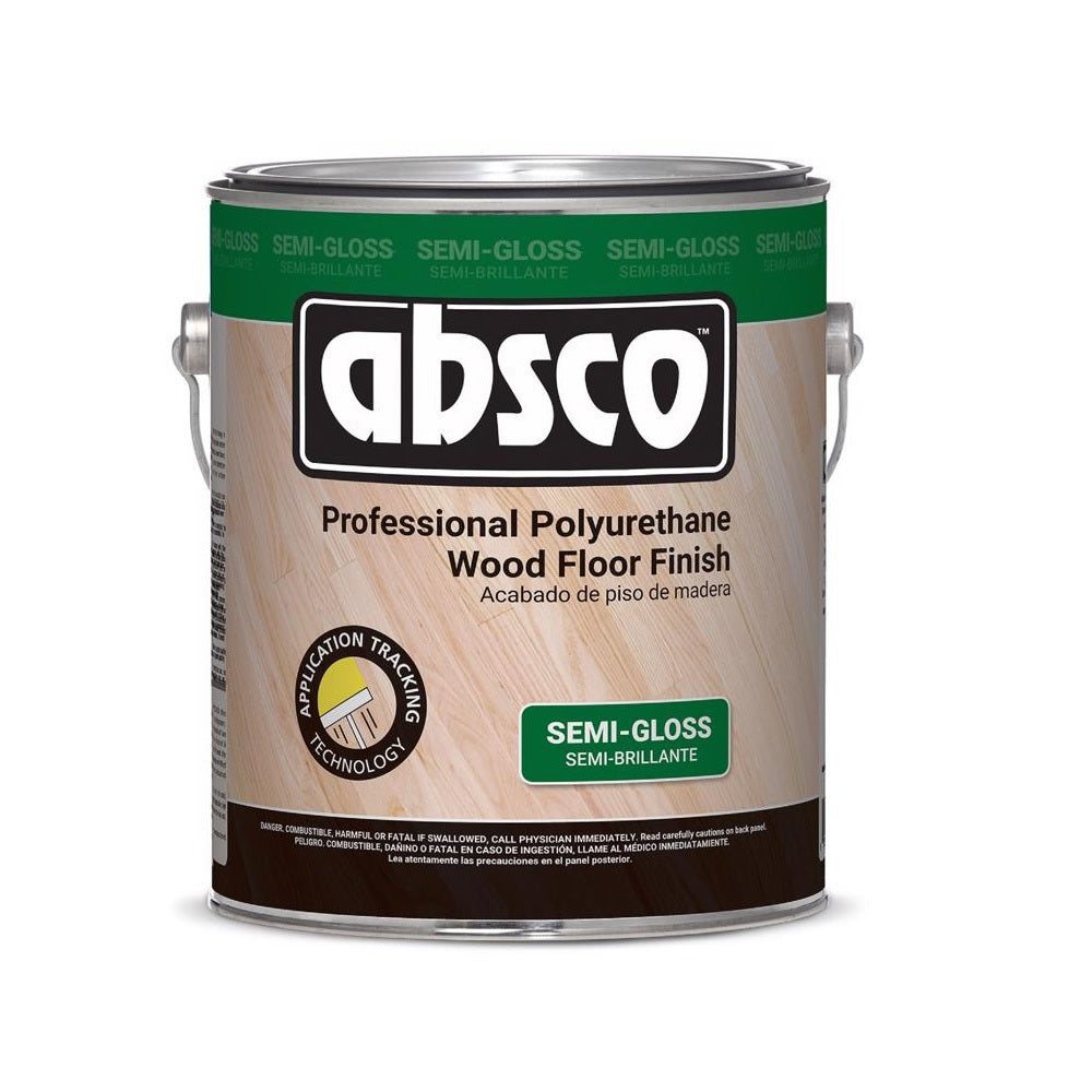 Absolute Coatings 56201 Semi-Gloss Wood Floor Finish, 1 Gallon