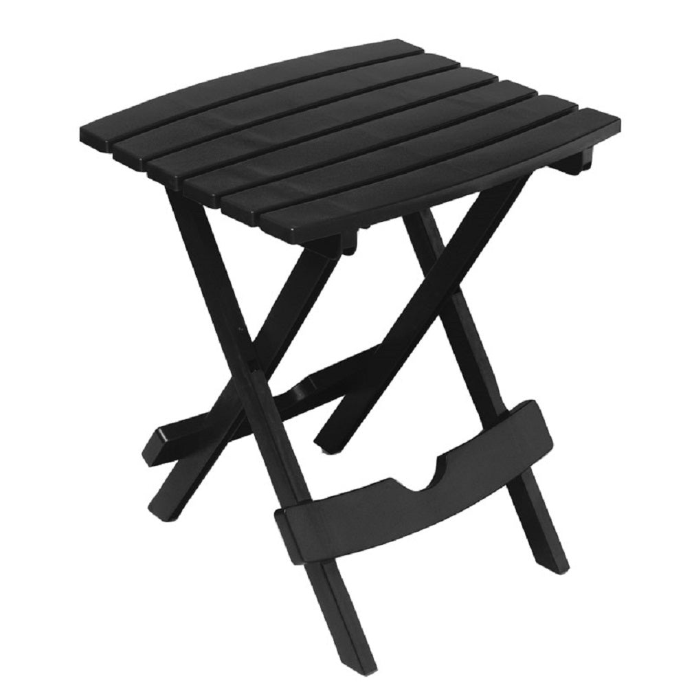 Adams 8510-02-3734 Quik Fold Folding Side Table, Black