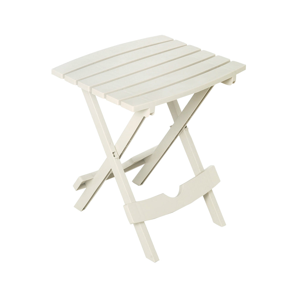 Adams 8510-48-3734 Quik-Fold Folding Side Table, White