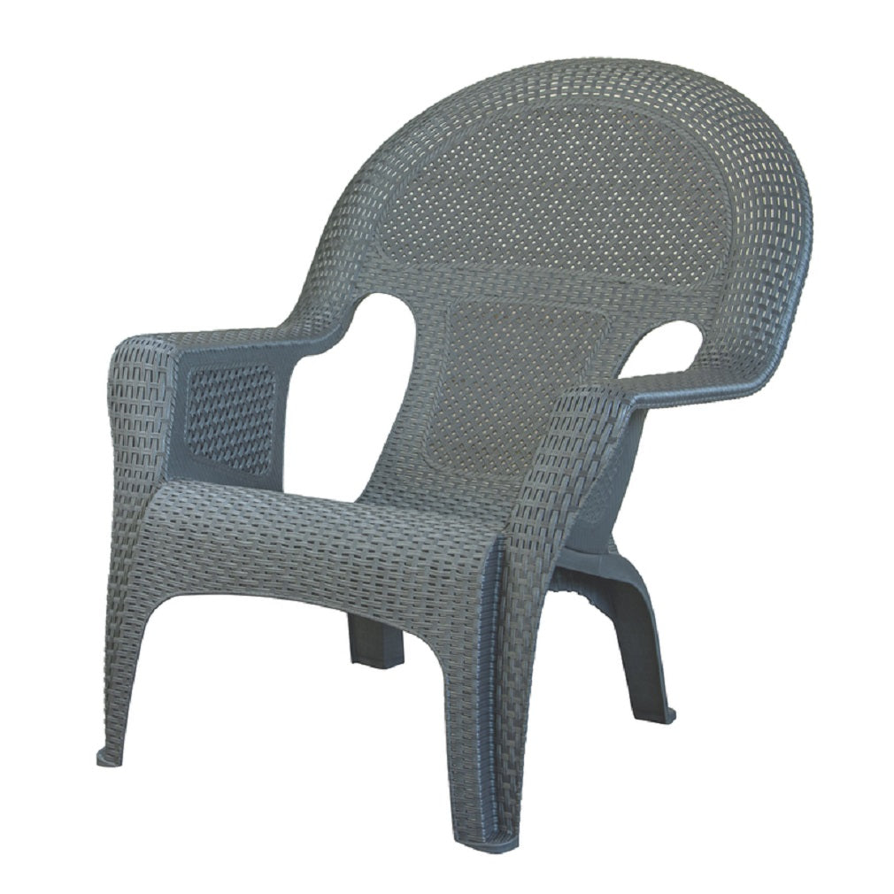 Adams 8070-13-3700 Woven Chair, Resin, Gray