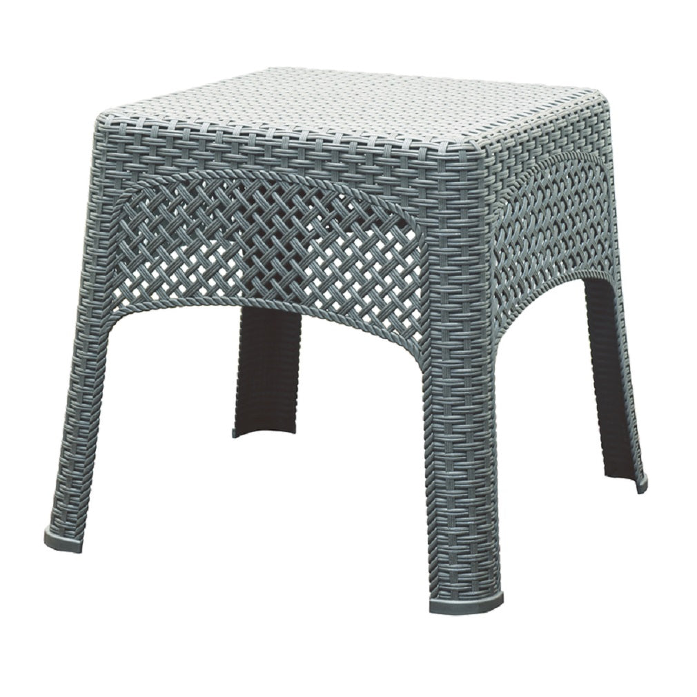 Adams 8071-13-3731 Woven Side Table, Grey