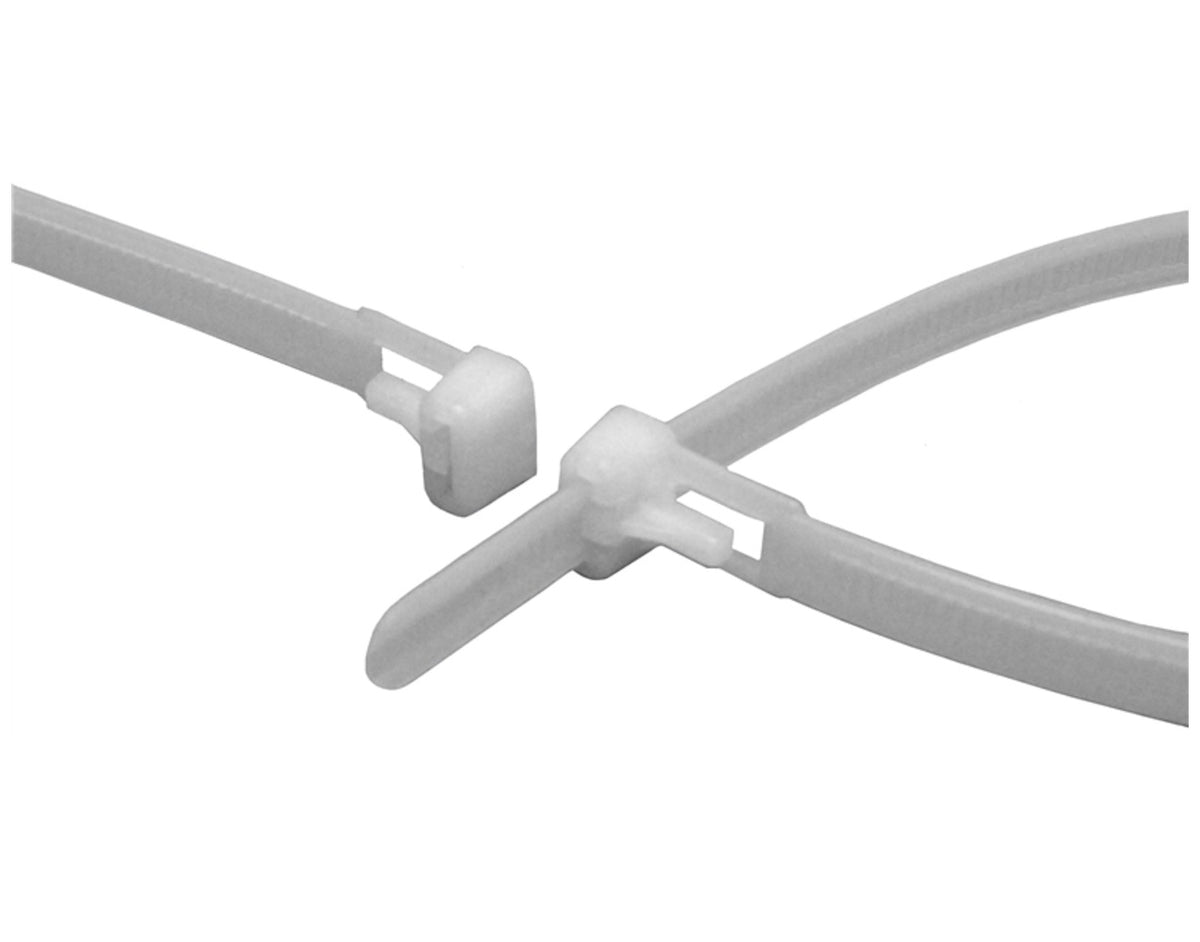 Advanced Cable Ties AR-08-50-RL-9-15 Releasable Cable Ties, Natural White