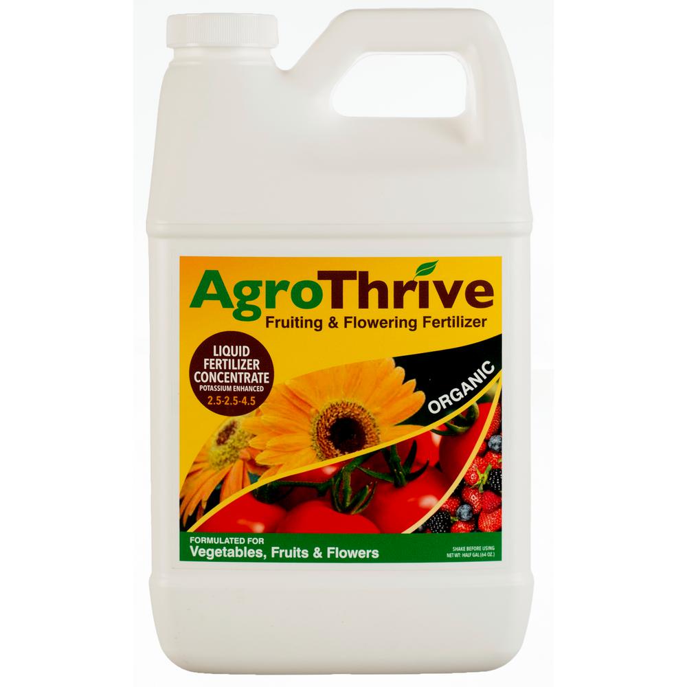AgroThrive ATFF1064 Fruiting and Flowering Fertilizer, 64 Oz