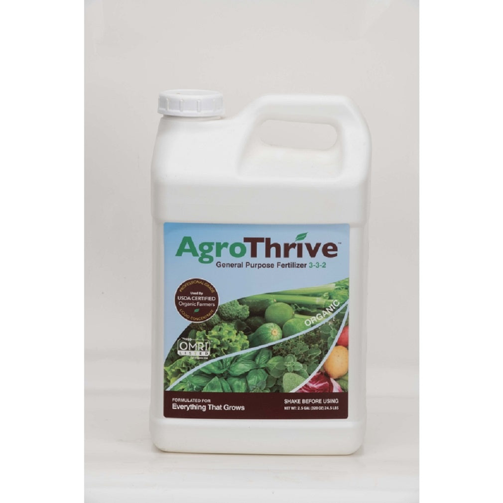 AgroThrive ATGP1320 General Purpose Fertilizer, 2.5 Gallon