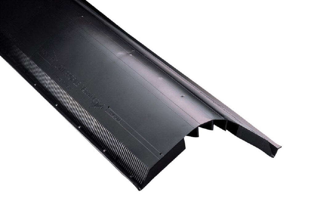 Air Vent 84719 Shingle Over Ridge Vent, Copolymer Resin, Black