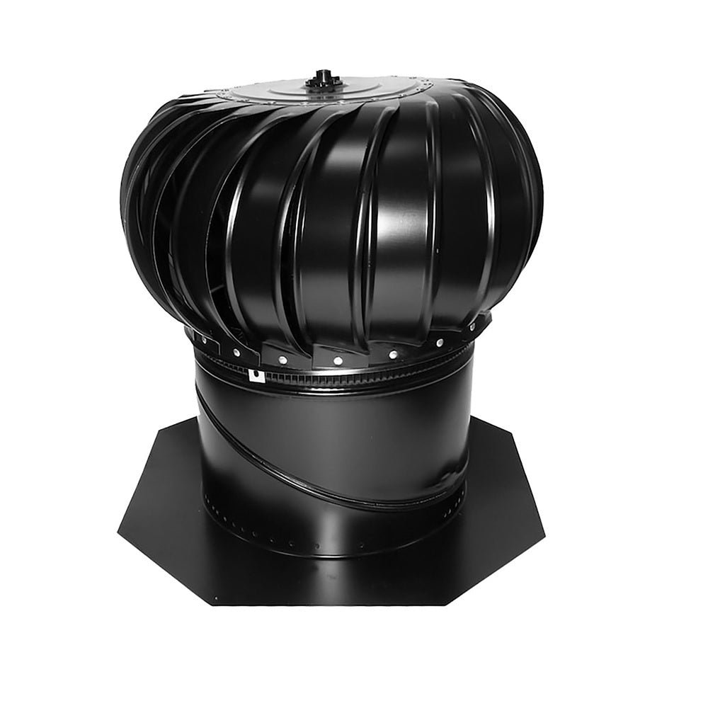 Air Vent TIBS1401 Roof Vent, Black Aluminum