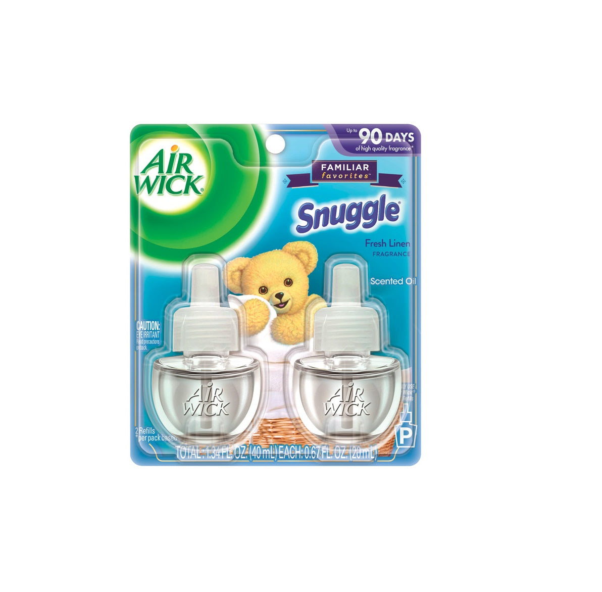 Air Wick 6233882291 Snuggle Air Freshener Oil Refill, Fresh Linen