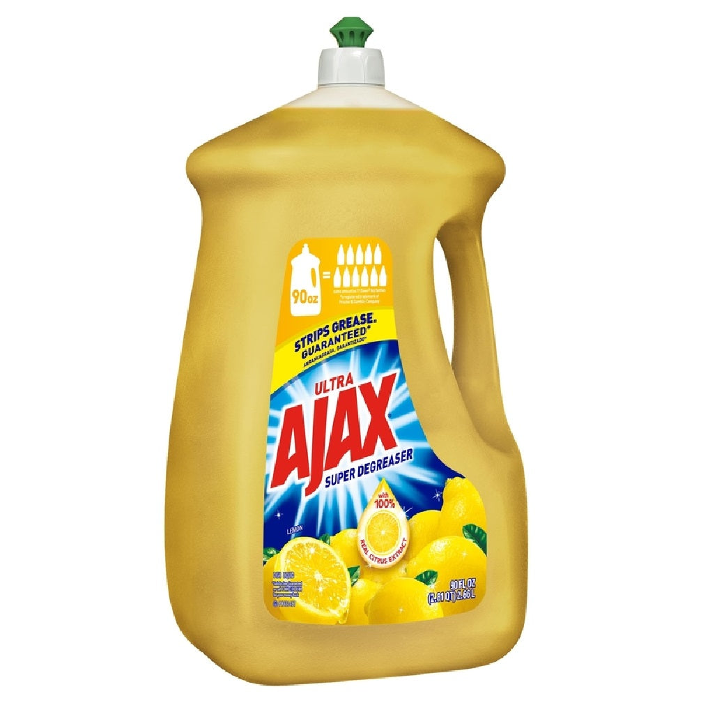 Ajax 149110 Ultra Super Degreaser Lemon Scent Liquid Dish Soap, 90 Oz