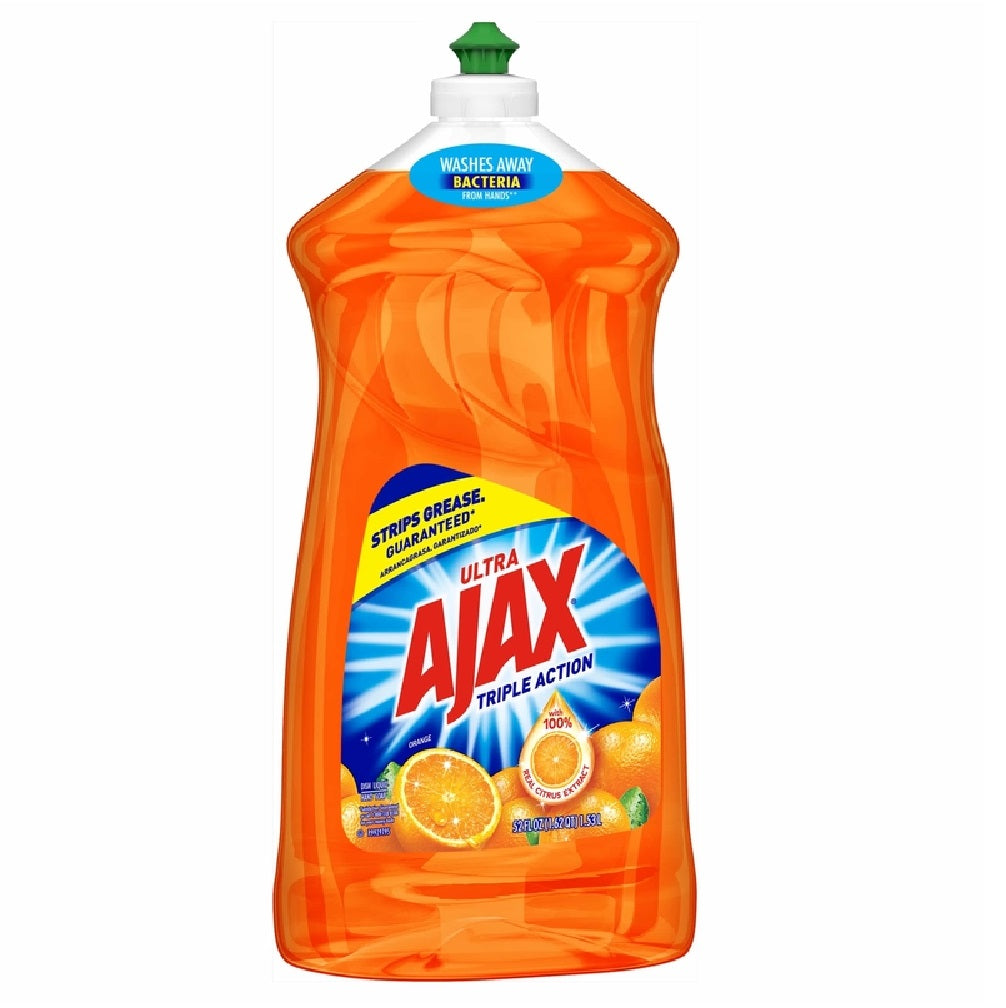 Ajax 149860 Ultra Triple Action Orange Scent Liquid Dish Soap, 50 Oz
