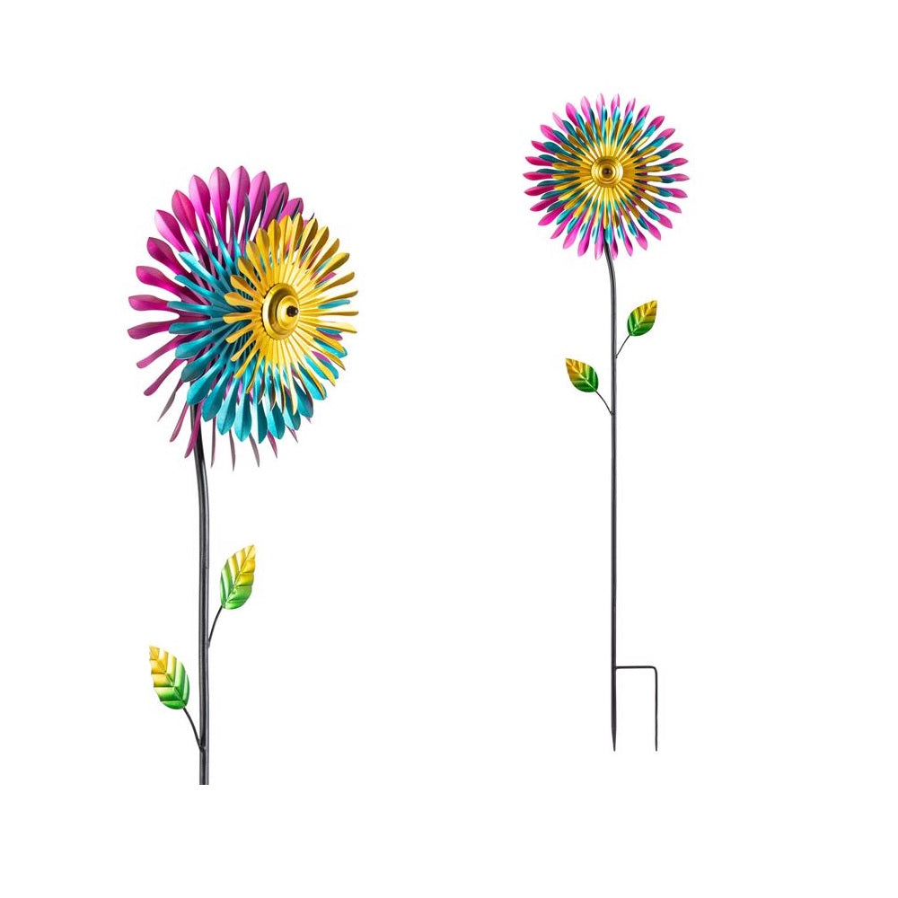 Alpine KIY336 Wind Garden Stake Spinner, Multicolored