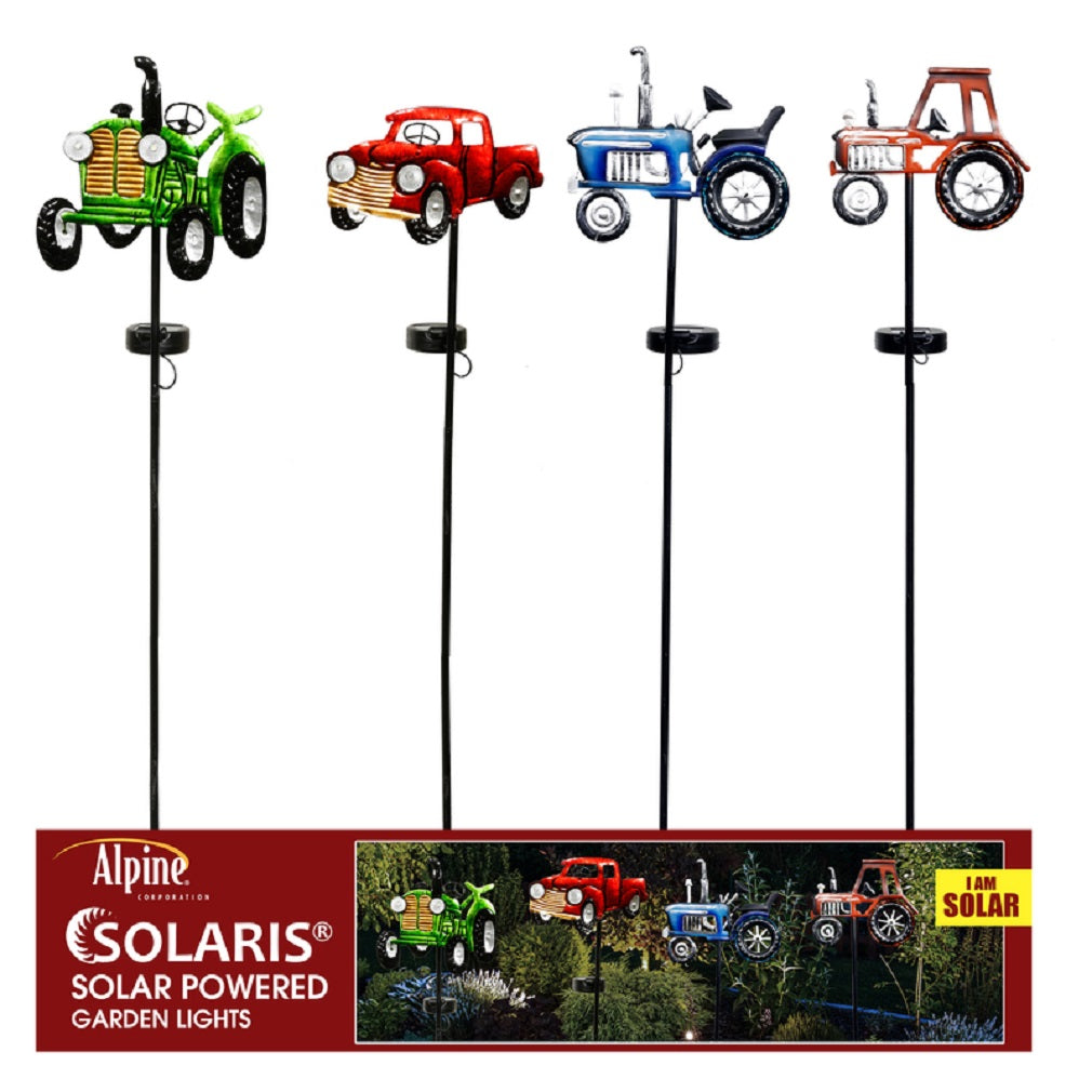 Alpine RGG507A Solaris Solar Garden Stake, Metal, Assorted Color