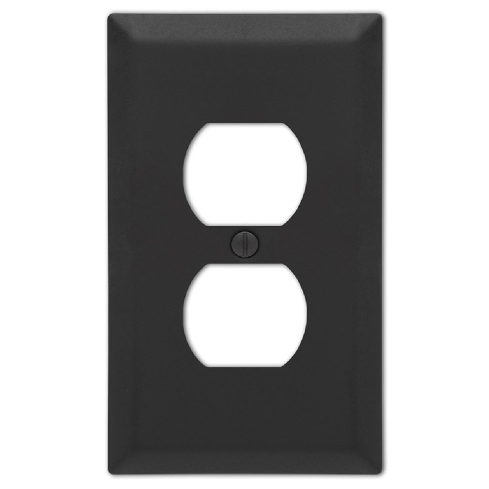 Amerelle 163DMB Century Duplex Wall Plate, Black