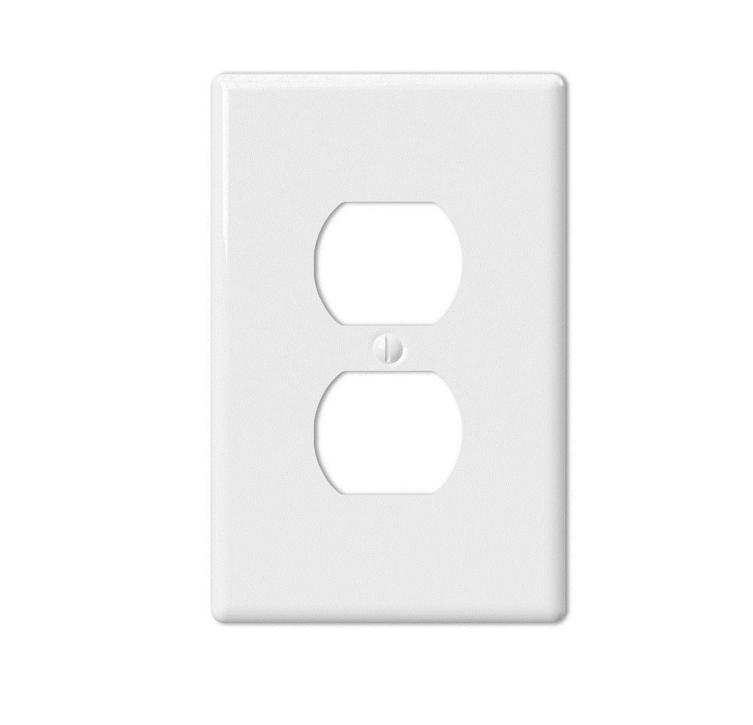 Amerelle 3000DW Metro 1 Gang Duplex WallPlate, Ceramic, White