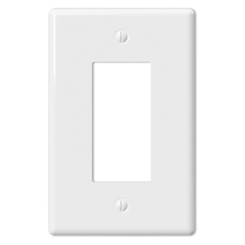 Amerelle 3000RW Metro Rocker Wall Plate, Ceramic, White, 4.5 Inch