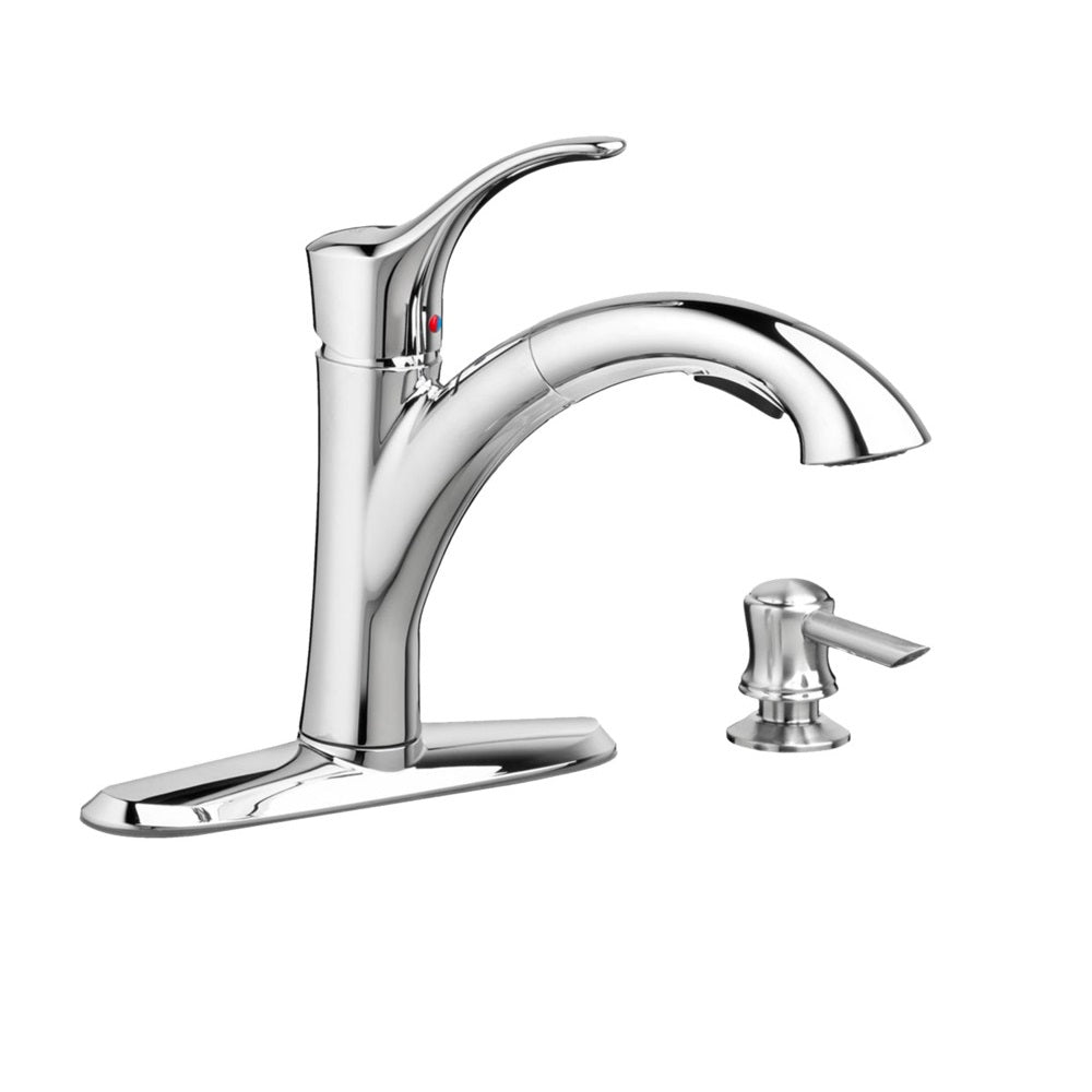 American Standard 9015101.002 Mesa One Handle Pull Out Kitchen Faucet, Polished Chrome