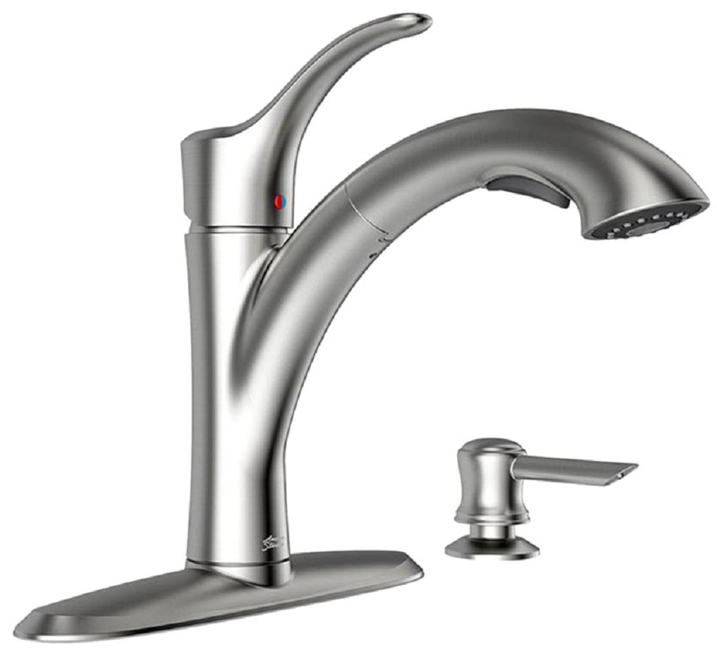 American Standard 9015101.075 Pull-Out Kitchen Faucet with Soap Dispenser