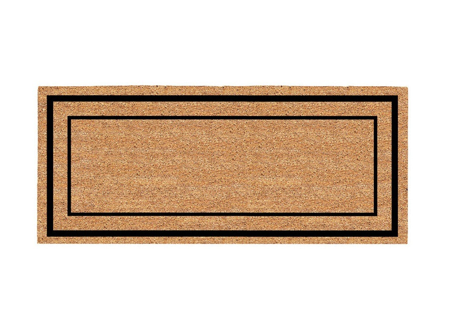 Americo Home 77FLCLB025 Classic Border Nonslip Door Mat, Coir, 24" x 60"