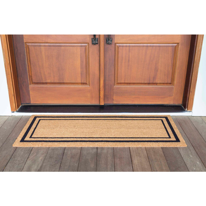 Americo Home 77FLCLB025 Classic Border Nonslip Door Mat, Coir, 24" x 60"
