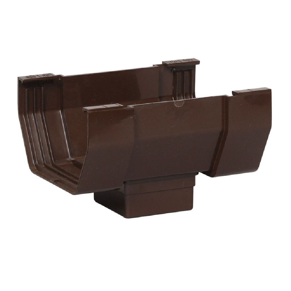 Amerimax T1506 Gutter Drop Outlet, Vinyl, Brown