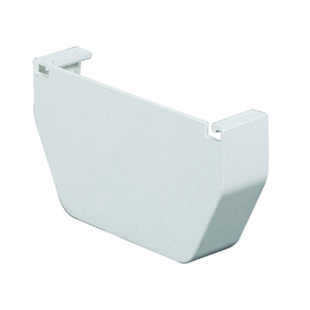 Amerimax T0511 Gutter End Cap, Vinyl, White