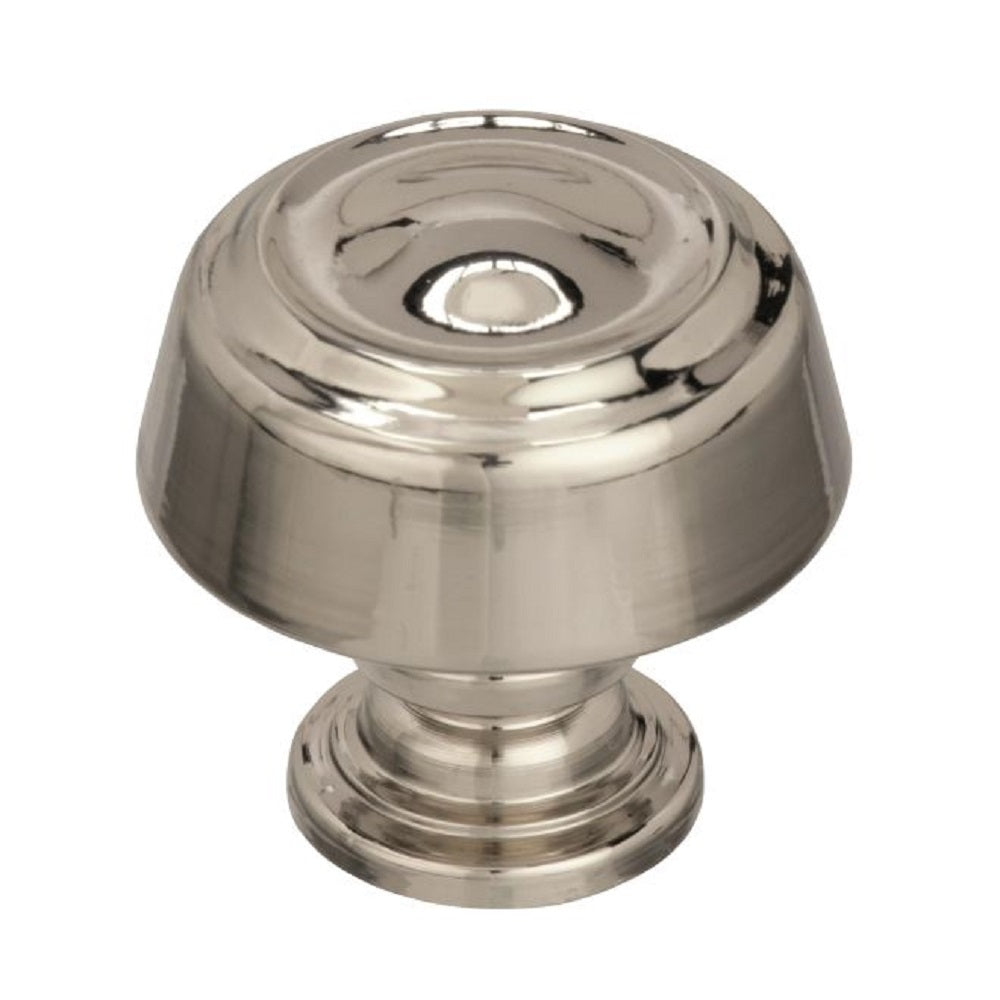 Amerock BP53700PN Kane Cabinet Knob, 1-1/4", Bright Nickel