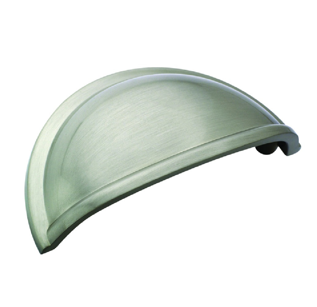 Amerock 2PK53010G10 Traditional Half Oval Cabinet Pull Cup, Satin Nickel