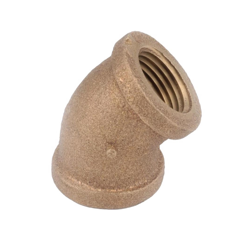 Anderson Metals 738107-12AH 45 Degree Elbow, Brass