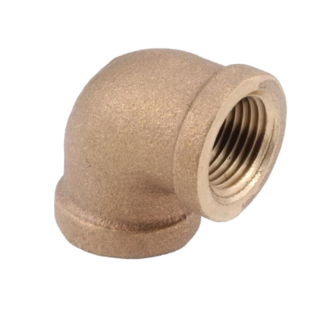 Anderson Metals 738100-04AH 90 Degree Elbow, Brass